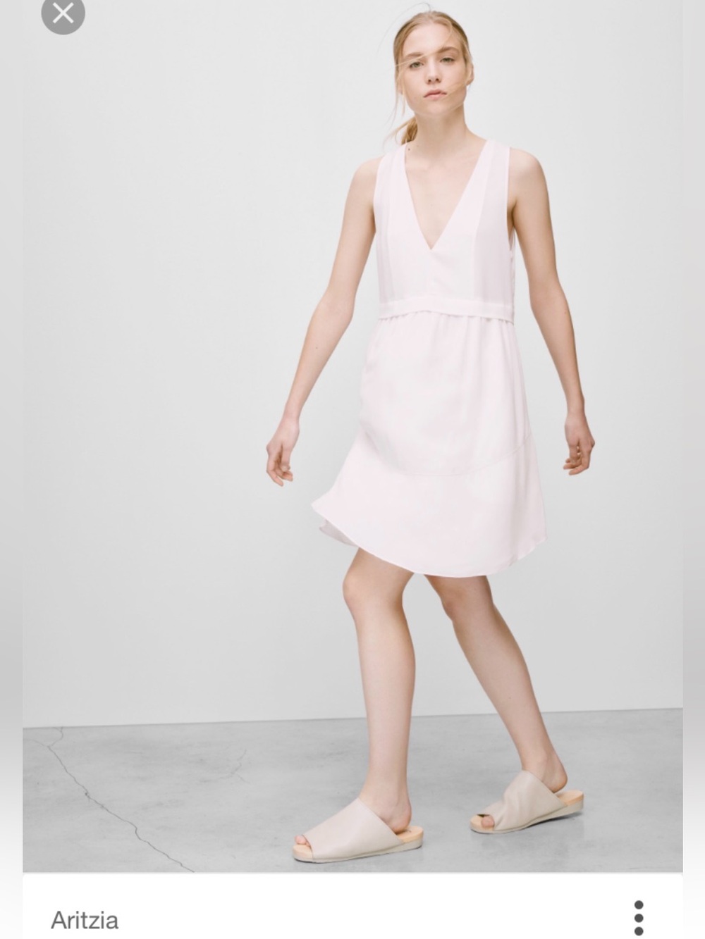 Wilfred Vignette Dress in Soft Pink. Preowned. Size 0